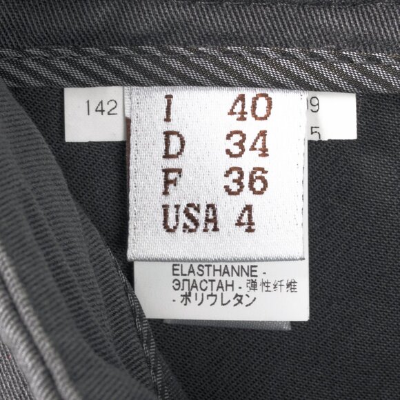 Brunello Cucinelli AW/14 Grey Cotton-Twill Leggings - Picture 8 of 11